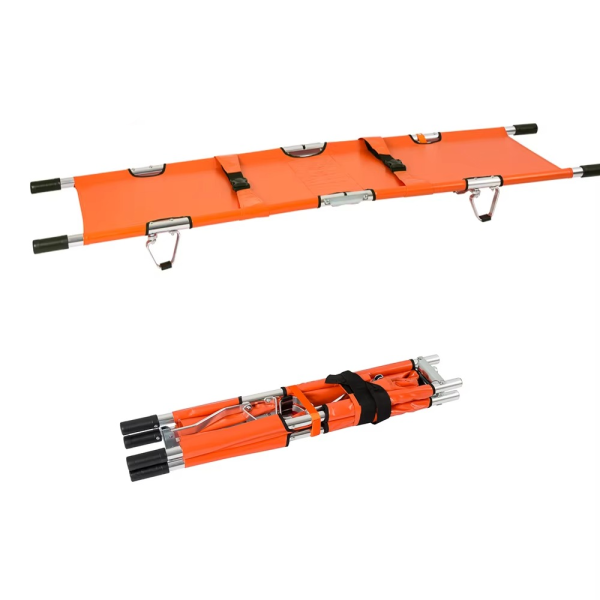Portable Metal Mountain Rescue Folding Stretcher Emergency with Bag