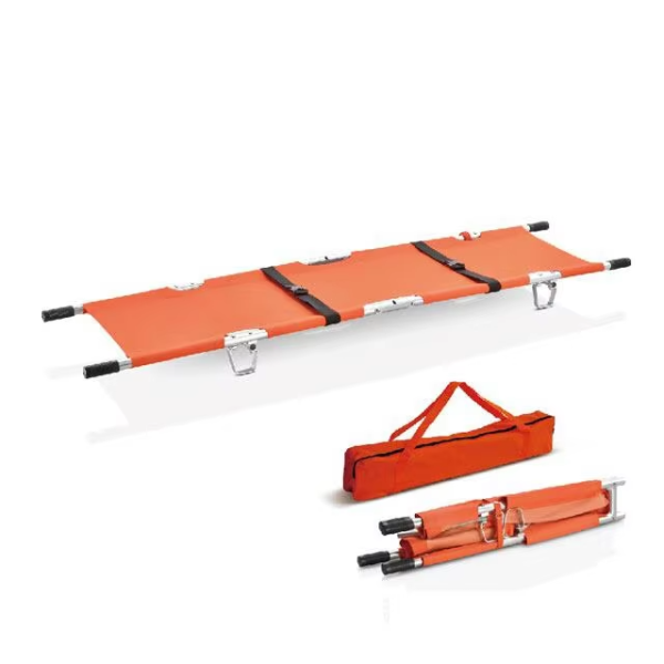 Portable Metal Mountain Rescue Folding Stretcher Emergency with Bag