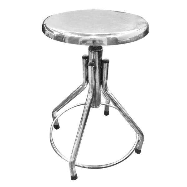 Patient Stool Stainless Steel without Wheles